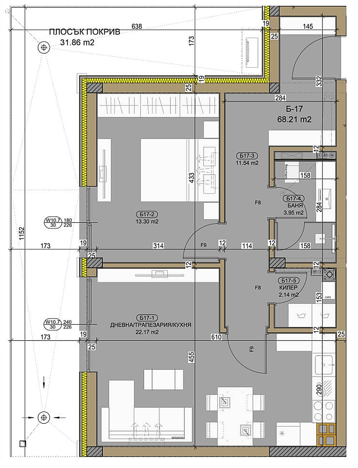 Project Arsenia Residential Building, Sofia - PLAN B-17